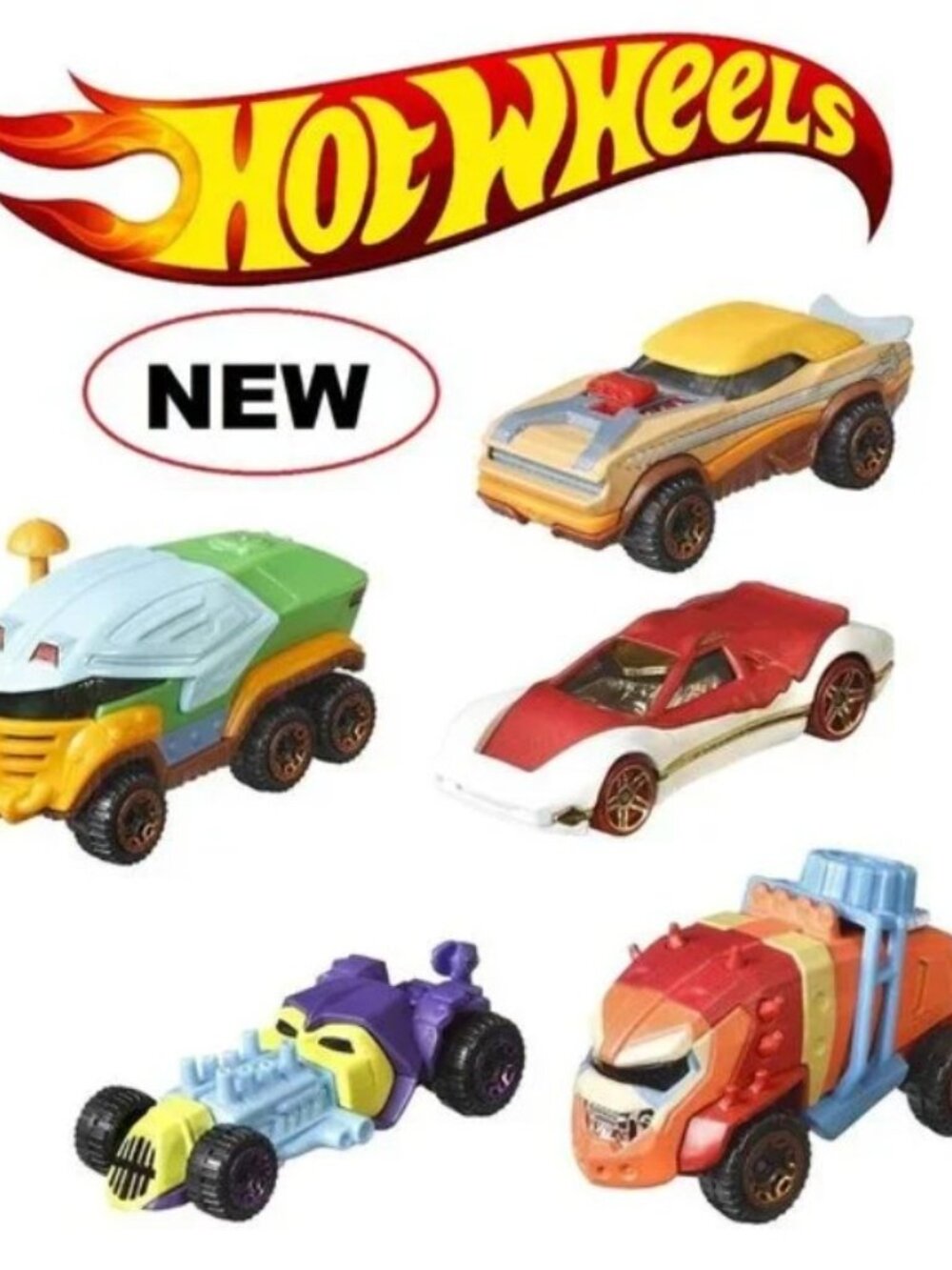 NEW Hot Wheels He-Man Masters of the Universe 5-Pack 1:64 Scale Collectible Cars